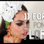 10 formas sencillas de poner flores en el pelo y lucir espectacular