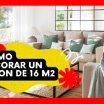 10 ideas para decorar un salón cuadrado de 16m² de manera creativa