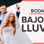 Boda mojada, felicidad asegurada: el refrán se cumple en una ceremonia bajo la lluvia