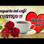 Buenos días llenos de amor y energía con una taza de café caliente