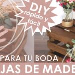 Cajas de madera personalizadas para la decoración de bodas