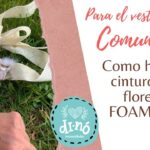 Cómo hacer un cinturón para vestido de comunión Guía paso a paso