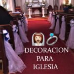 Decoración de puerta de iglesia para una boda inolvidable