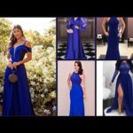 Deslumbra en tu próxima celebración con los más elegantes vestidos de fiesta color azul