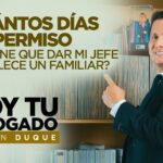 Días de permiso remunerado por matrimonio de un familiar directo