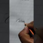 El arte de escribir el nombre Carmen en letras hermosas