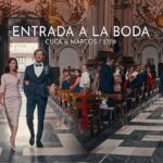 El comienzo de una vida juntos: la entrada a la iglesia en una boda