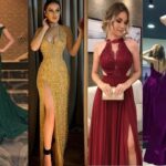 Elegancia nocturna: deslumbra con un vestido largo de noche