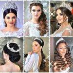Elegantes recogidos de novia coronados con delicadas tiaras