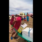 Estacionamiento público en la playa de Punta Umbría