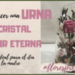 Exquisita urna de cristal para lucir tu ramo de novia