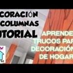 Ideas creativas para decorar una columna en el salón de tu casa