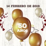 Invitaciones elegantes para celebrar 50 años de amor y compromiso