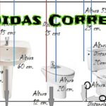 Medidas correctas para tomas de agua y desagües en construcciones