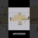 Medidas ideales para mesas de comedor para 10 personas