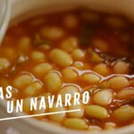 Pochas a la Navarra en olla a presión receta fácil y rápida