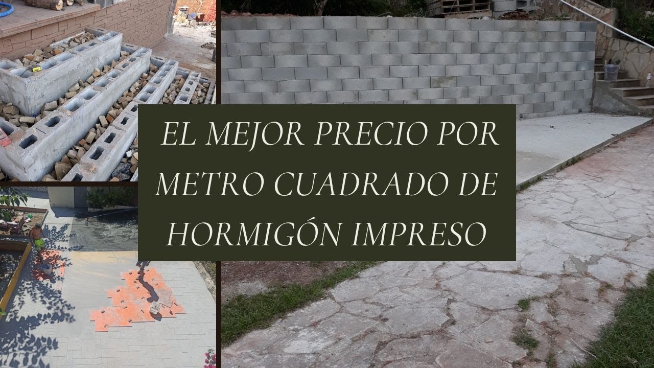 Precio del metro cuadrado de hormigón impreso ¡Descúbrelo aquí! - Tras