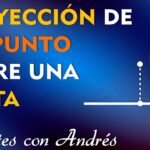 Proyección ortogonal de un punto sobre una recta guía práctica
