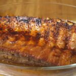 Secreto de cerdo al horno receta con miel y mostaza