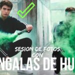 Sesión fotográfica con efecto de humo de colores