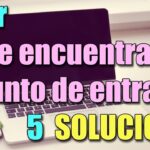 Solución al error 'No se encuentra el punto de entrada' guía completa