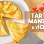 Tarta de manzana en microondas en 10 minutos receta rápida y fácil