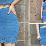 Tutorial Cómo tejer una falda a crochet para mujer en casa
